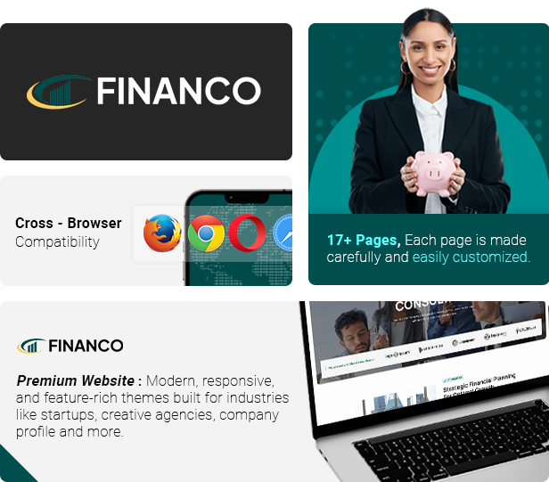 Financo - Financial Advisor & Consultant Elementor Template Kit