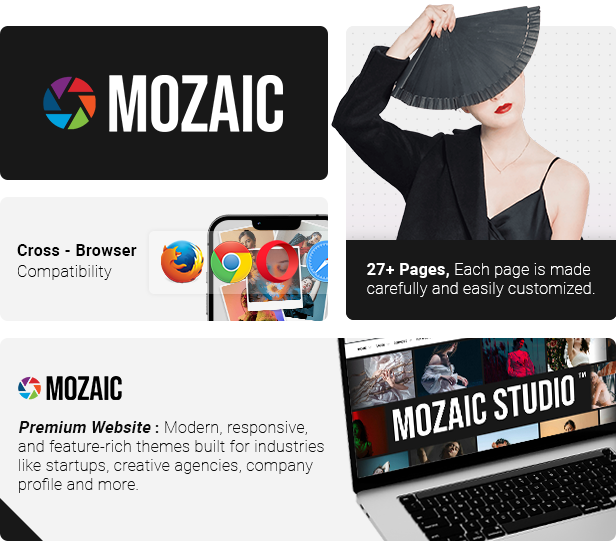 Mozaic - Photography & Portfolio Elementor Template Kit