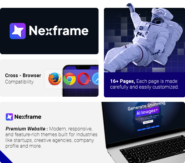 Nexframe - AI Image Generator Elementor Template Kit