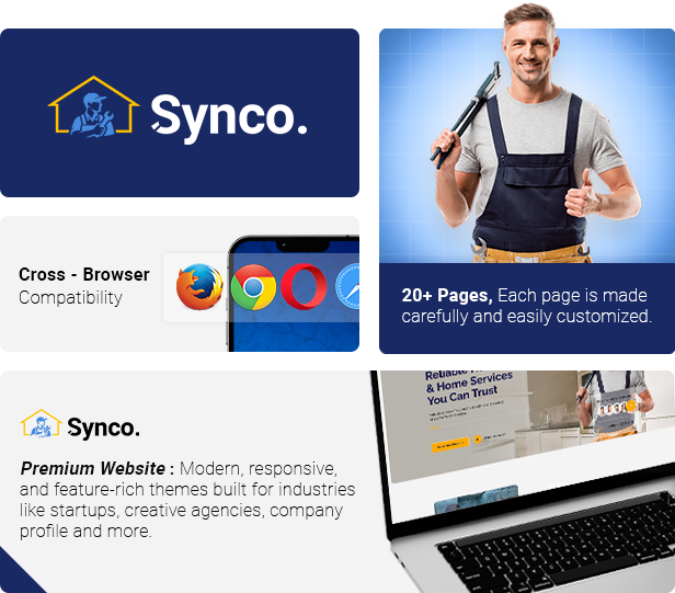 Synco - Handyman & Repair Elementor Template Kit